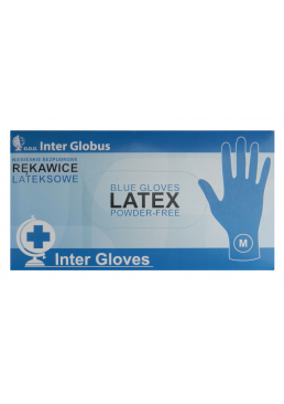 Амбулаторні рукавички Inter Globus латекс, непудренние (розмір М), 50 шт